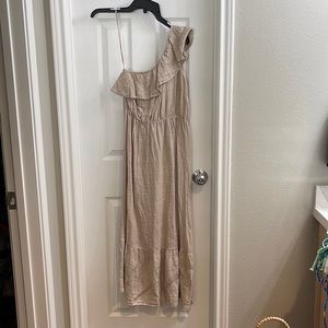Linen beach maxi dress